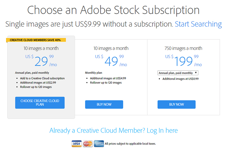 Adobe Stock Plans and Pricing